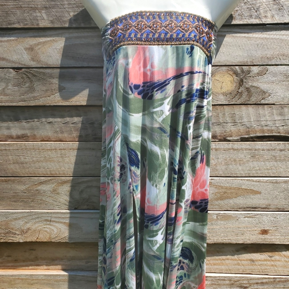 Paper Doll Beaded Strapless Dress